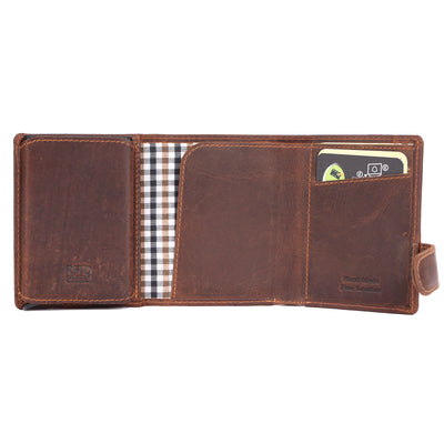The Carson Pop Up RFID Leather Wallet Sandel - Greenwood Leather
