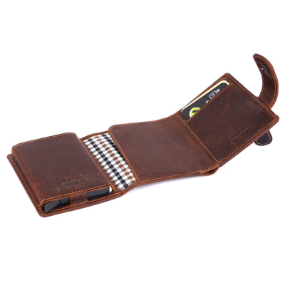 The Carson Pop Up RFID Leather Wallet Sandel - Greenwood Leather