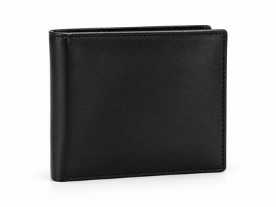 Mason RFID Leather Wallet with Coin Pocket – Black