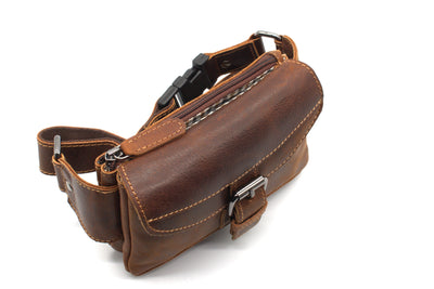 Leather Women Waist Pack Jax - Sandel