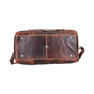 Leather Overnight Duffle Bag Munich - Sandel - Greenwood Leather