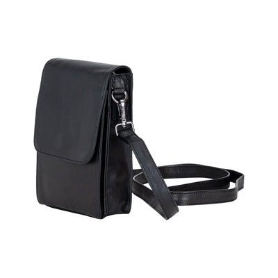 Leather Shoulder Bag Ivy Black - Greenwood Leather