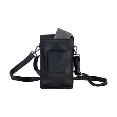 Leather Shoulder Bag Ivy Black - Greenwood Leather