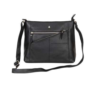 Willow Leather Crossbody Bag – Classic Black - Greenwood Leather