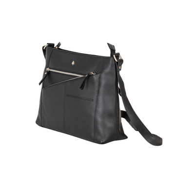 Willow Leather Crossbody Bag – Classic Black - Greenwood Leather