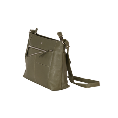 Willow Leather Crossbody Bag – Olive Green - Greenwood Leather