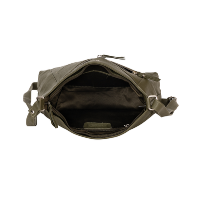Willow Leather Crossbody Bag – Olive Green - Greenwood Leather