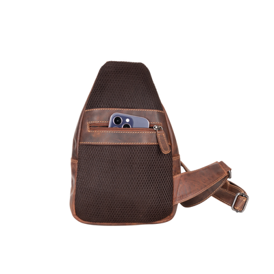 Ranger Sandel Leather Sling Bag – Chest Crossbody - Greenwood Leather