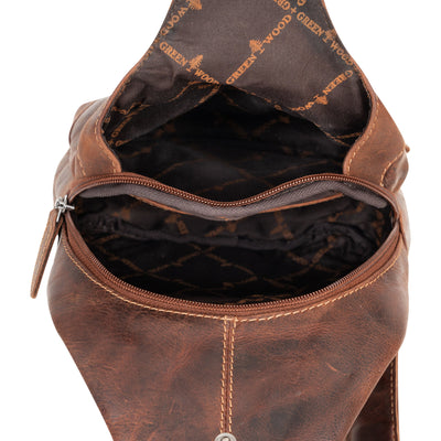 Ranger Sandel Leather Sling Bag – Chest Crossbody - Greenwood Leather