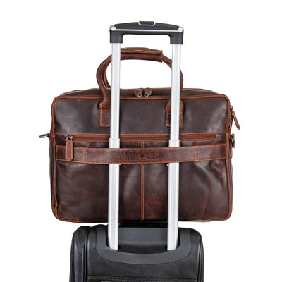 Leather Laptop Bag Dean Sandal - Greenwood Leather