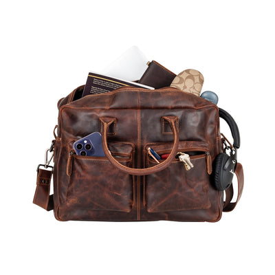 Leather Laptop Bag Dean Sandal - Greenwood Leather