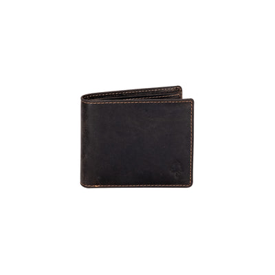 Mason RFID Leather Wallet with Coin Pocket – Brown