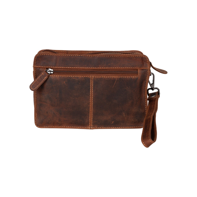 Leather Men's Wrist Bag Shepperton - Sandal - Leather Greenwood Bag | The Greenwood Leather Online Shop Australia