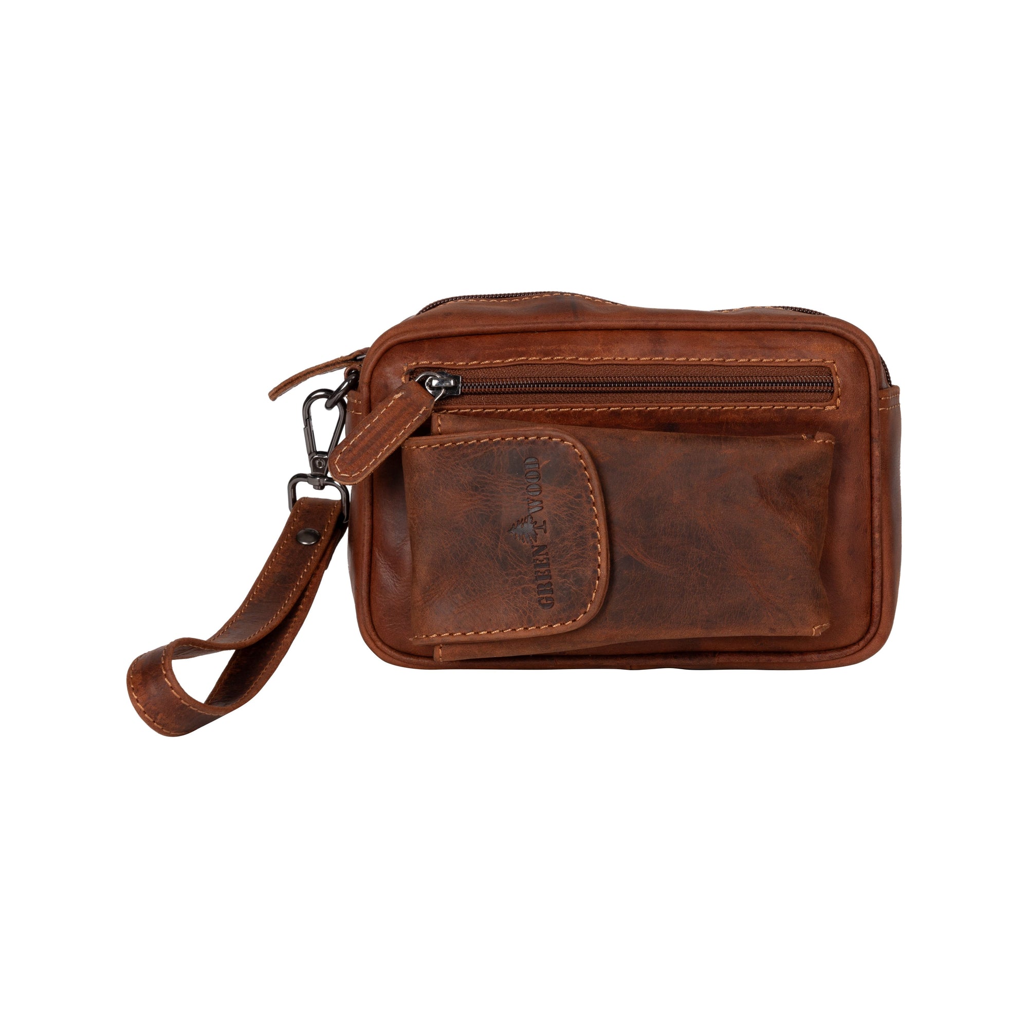 Leather Men's Wrist Bag Tamworth - Sandal - Leather Greenwood Bag | The Greenwood Leather Online Shop Australia