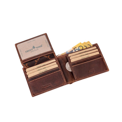 Samson RFID Leather Wallet – Camel - Greenwood Leather