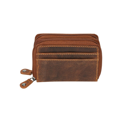 Nolan Zip Card Wallet Sandal - Greenwood Leather