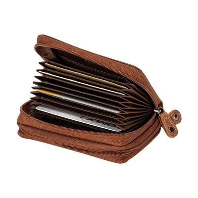 Nolan Zip Card Wallet Sandal - Greenwood Leather