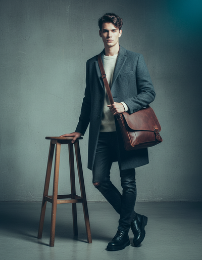 Leather Shoulder Bag - Martin Sandel