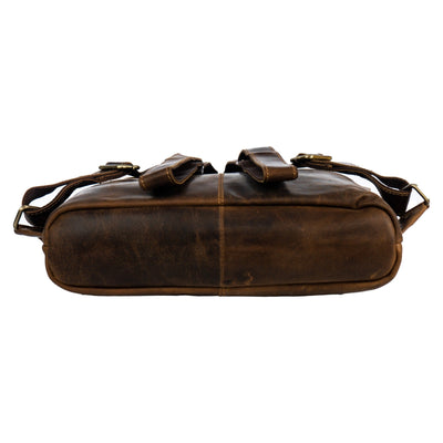 Birchwood Roll-Top Leather Backpack – Vintage Full Grain Leather Laptop Backpack | Medium & Large - Greenwood Leather