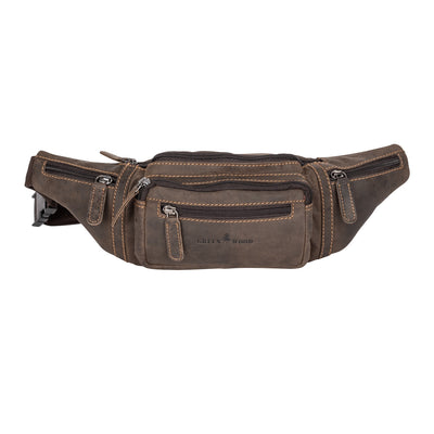 Leather Waist Pack Jack - Brown Colour - Greenwood Leather
