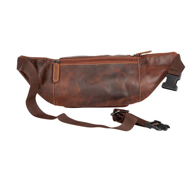Leather Waist Pack Jack - Sandal Colour - Greenwood Leather