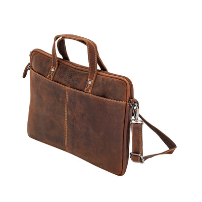 Leather Laptop Sleeve - MacBook Pro/Air 13 / 15 / 16 inch sleeve with Strap - Montreal