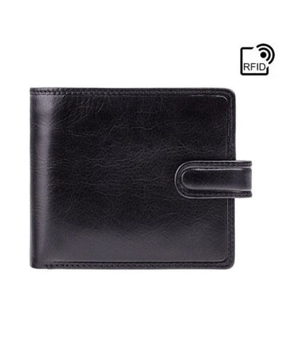Greenwood Heritage Collection Men's RFID Leather Bifold Wallet – Black - Greenwood Leather