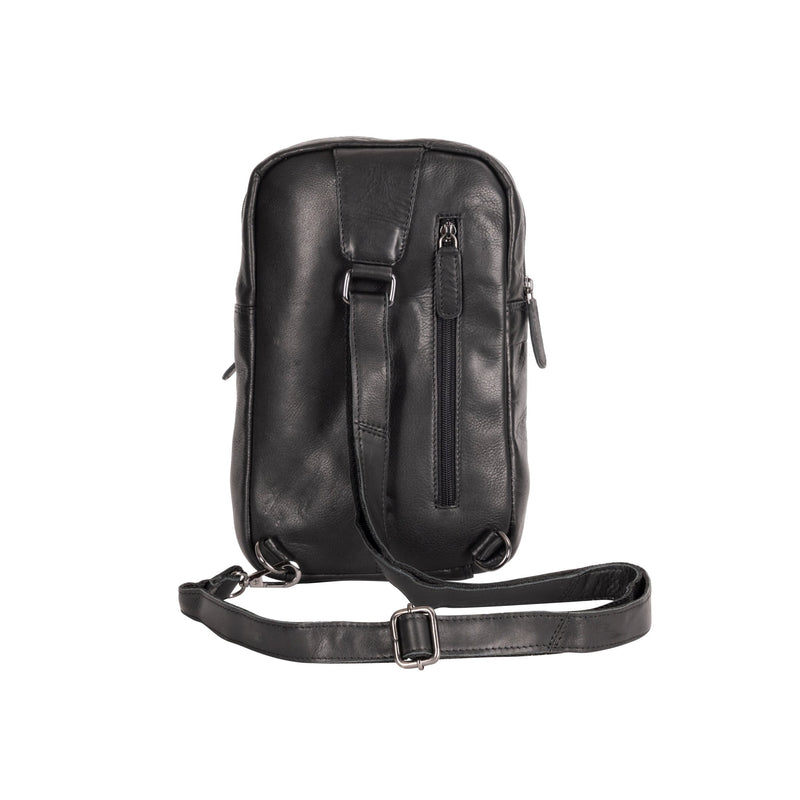Greenwood Leather Crossbody Bag Black - Hamilton - Greenwood Leather