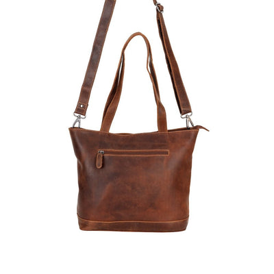 Greenwood Leather “Rowan” Tote Bag – Full-Grain Leather Shoulder & Crossbody - Greenwood Leather