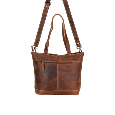 Greenwood Leather “Rowan” Tote Bag – Full-Grain Leather Shoulder & Crossbody - Greenwood Leather