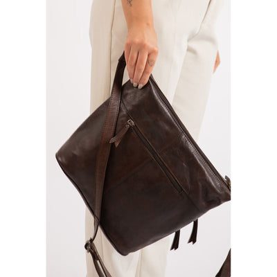 Greenwood Leather Shoulder bag Bianca - Brown - Greenwood Leather