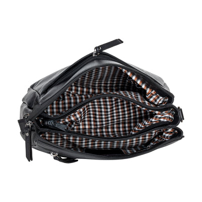 Greenwood Leather Shoulder Bag June Black - Greenwood Leather