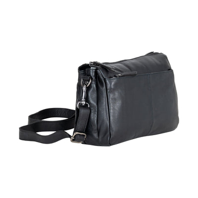 Greenwood Leather Shoulder Bag June Black - Greenwood Leather