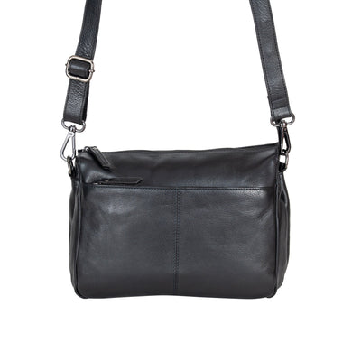 Greenwood Leather Shoulder Bag June Black - Greenwood Leather