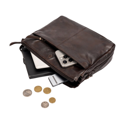 Greenwood Leather Shoulder Bag June Brown - Greenwood Leather