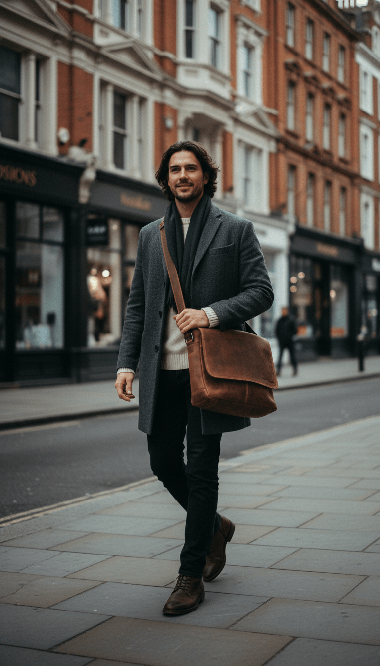 Greenwood Leather Smart Messenger Steven 13" - Sandal - Greenwood Leather