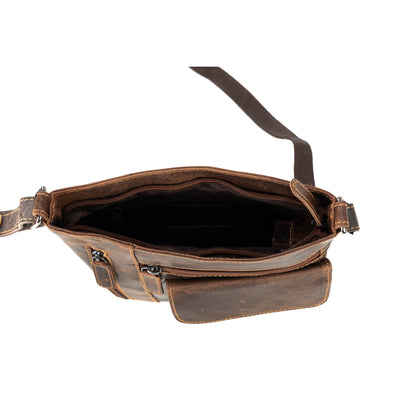 Ladies Cross Body Leather Bag Lucy - Sandel - Leather Greenwood Bag | The Greenwood Leather Online Shop Australia