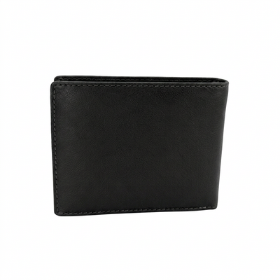 Hawthorn – Men’s Leather Bifold Wallet with Coin Pocket, RFID Blocking, Black - Greenwood Leather