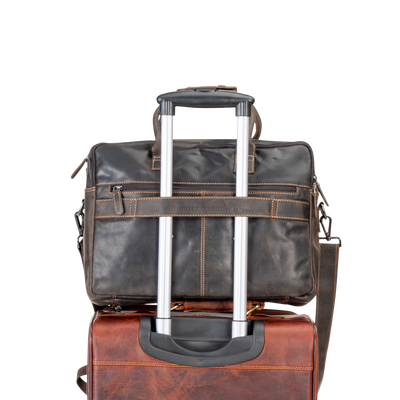 Leather Laptop Bag Dean Brown - Greenwood Leather