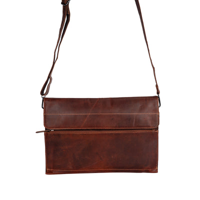 LEATHER LAPTOP SLEEVE WITH STRAP - Maverick - Leather Greenwood Bag | The Greenwood Leather Online Shop Australia
