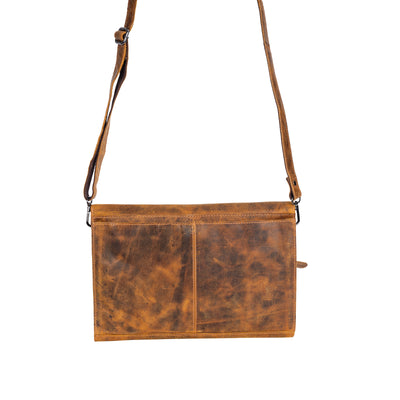 LEATHER LAPTOP SLEEVE WITH STRAP - Maverick - Leather Greenwood Bag | The Greenwood Leather Online Shop Australia