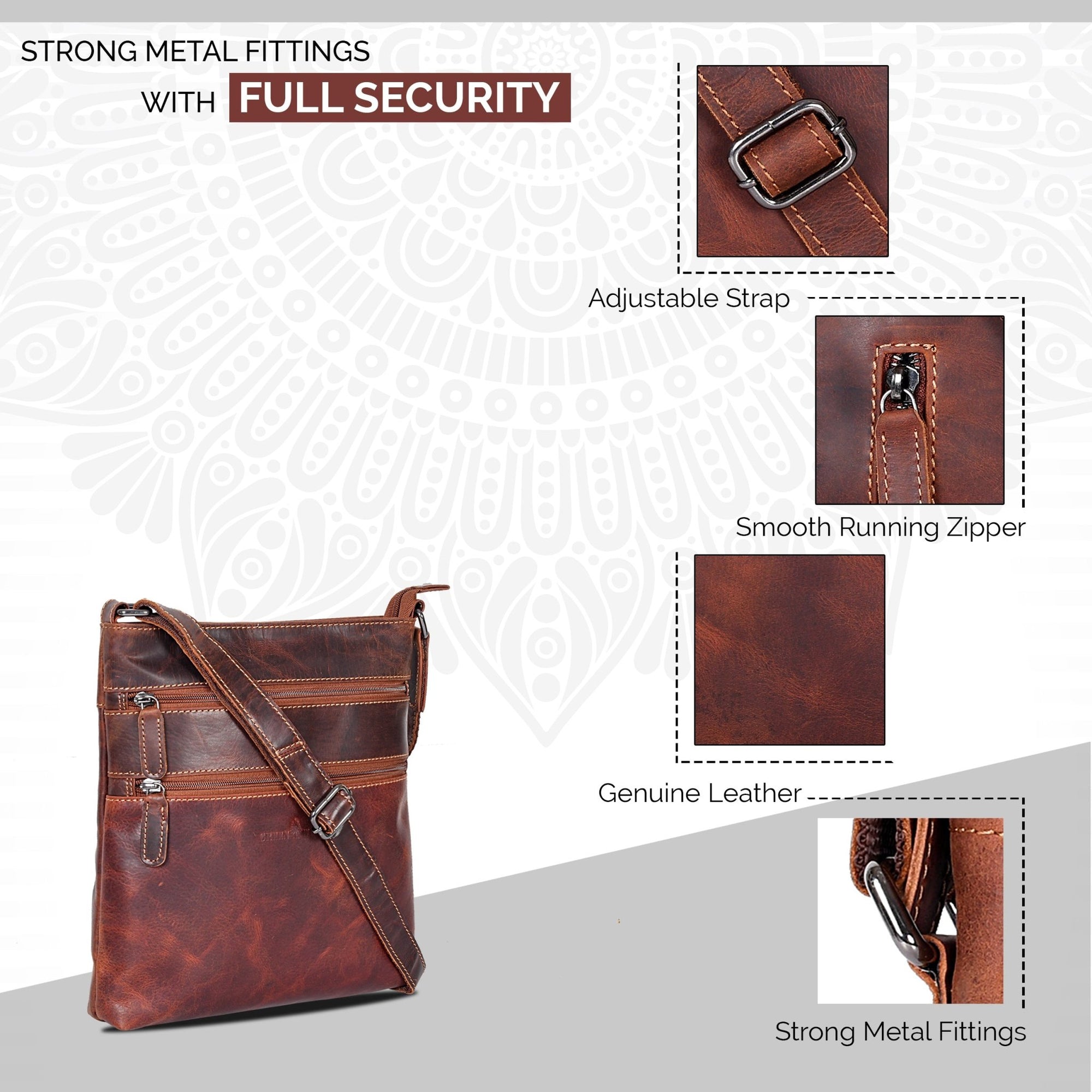 Leather Crossbody Purse - Sandel - Greenwood Leather
