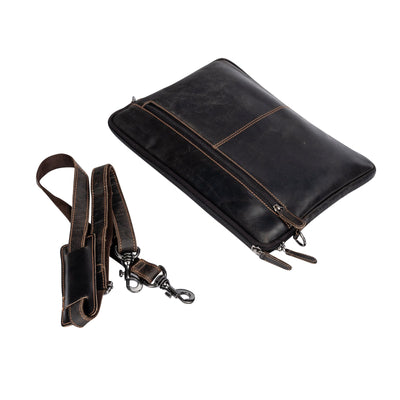 Leather Laptop Sleeve - MacBook Pro/Air 13 / 15 / 16 inch sleeve with Strap - Montreal - Greenwood Leather