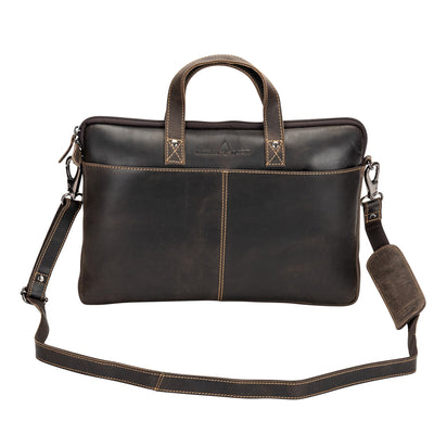 Leather Laptop Sleeve - MacBook Pro/Air 13 / 15 / 16 inch sleeve with Strap - Montreal - Greenwood Leather