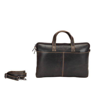 Leather Laptop Sleeve - MacBook Pro/Air 13 / 15 / 16 inch sleeve with Strap - Montreal - Greenwood Leather
