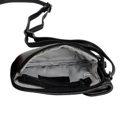 Leather Phone Bag Elk - Black - Greenwood Leather