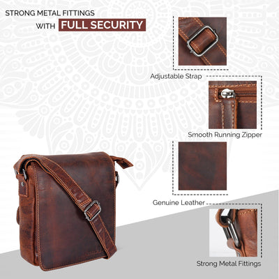 Leather Shoulder Bag Luna - Sandel - Greenwood Leather