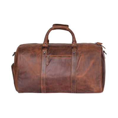 Leather Overnight Bag Milan - Rugged Leather - Sandal - Greenwood Leather