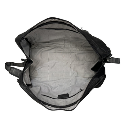 Leather Weekend Travel Bag Wilson - Black - Greenwood Leather