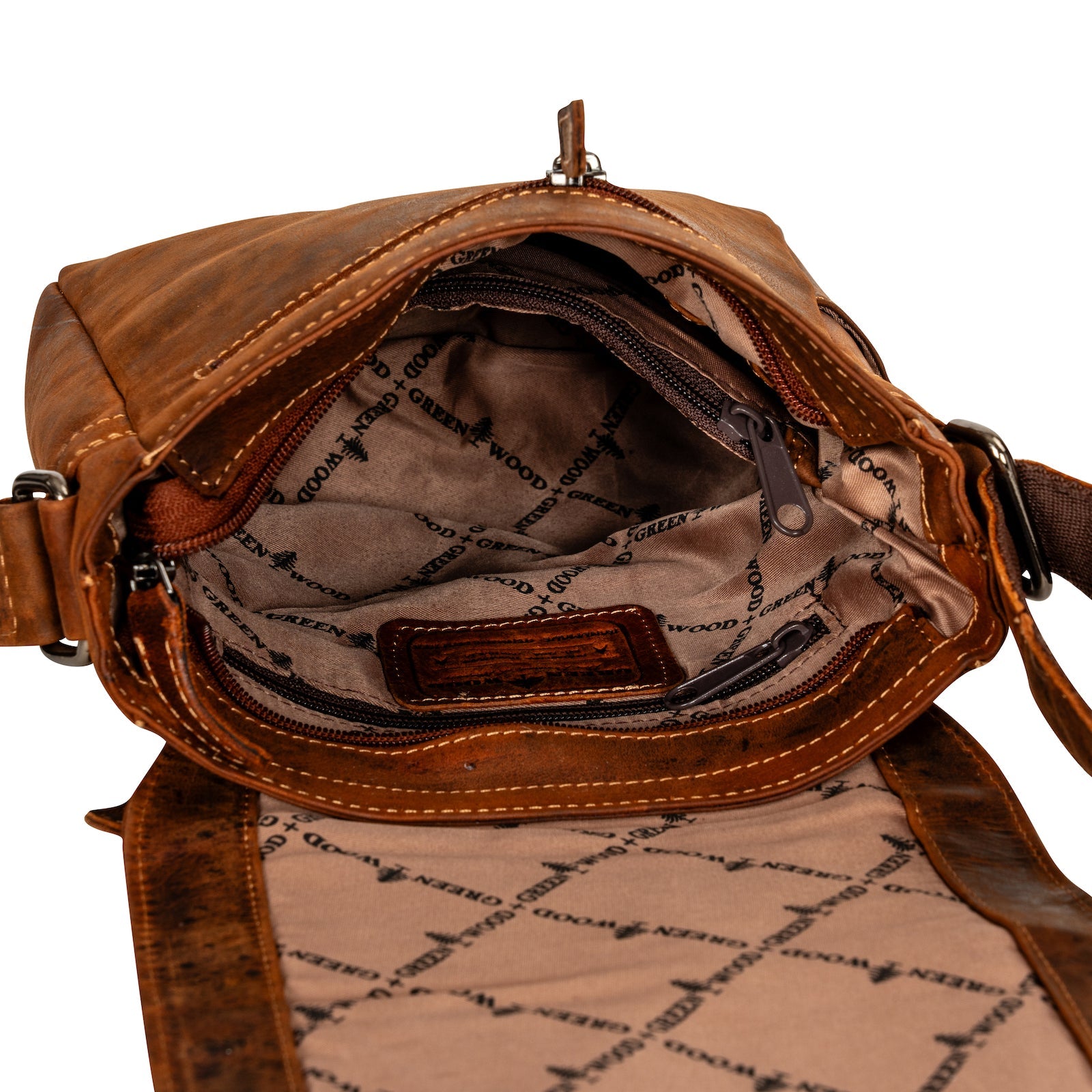 Mini - Messenger Henry - Sandel - Unisex - Greenwood Leather